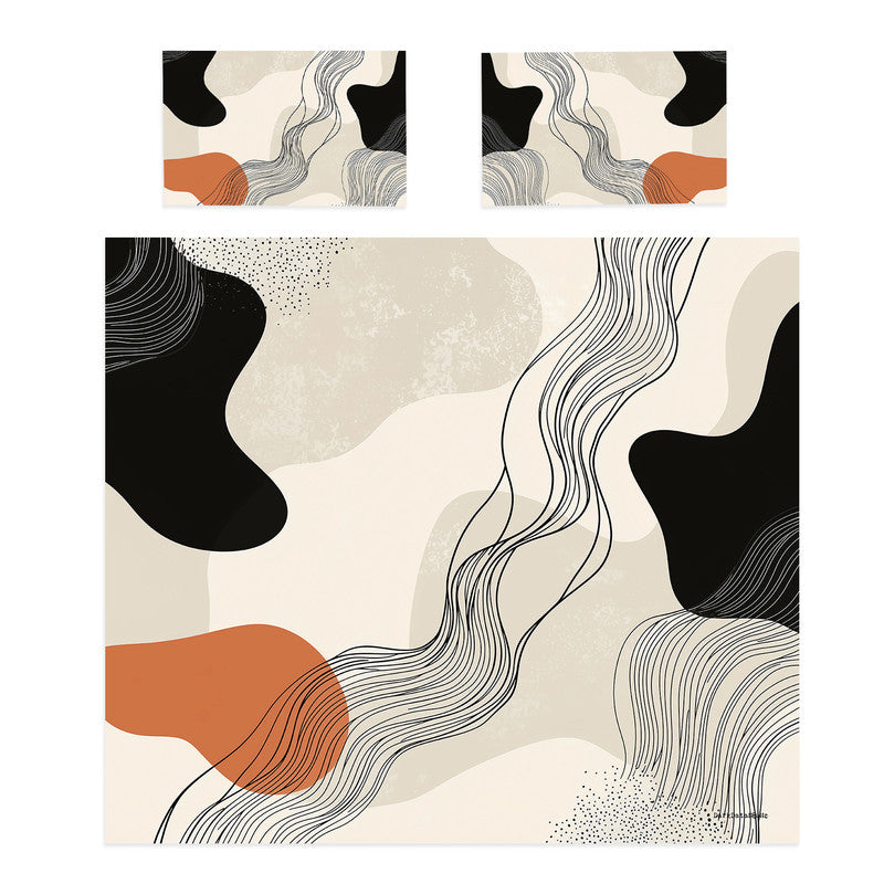 Elegant Abstract Duvet Cover Set by Wikus Schalkwyk