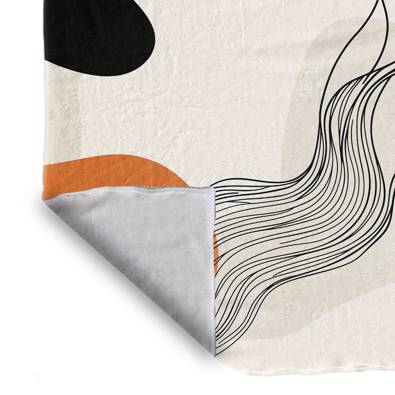 Elegant Abstract Light Weight Fleece Blanket by Wikus Schalkwyk