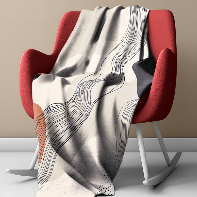 Elegant Abstract Light Weight Fleece Blanket by Wikus Schalkwyk