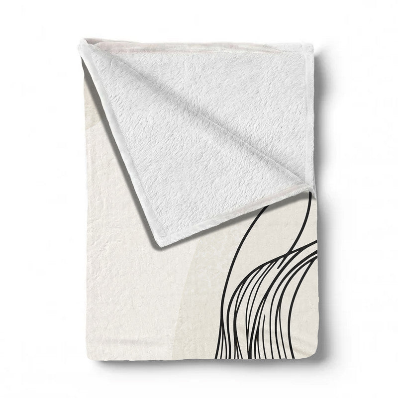 Elegant Abstract Light Weight Fleece Blanket by Wikus Schalkwyk