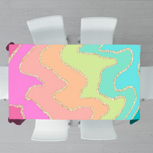 Elegant Flow Rectangle Tablecloth