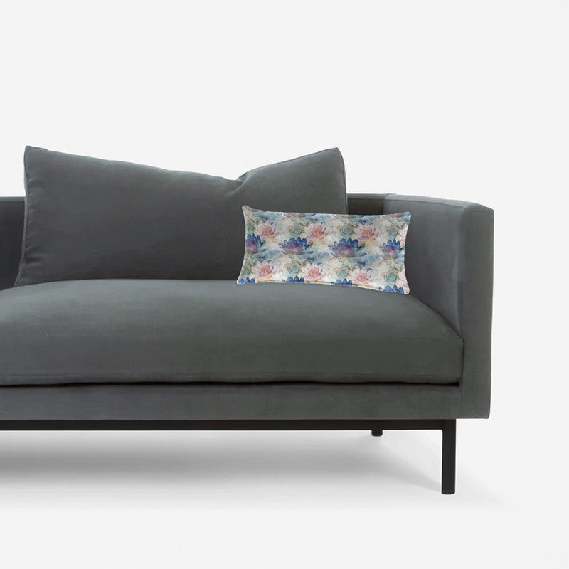 Elegant Waterlilies Oblong Luxury Scatter