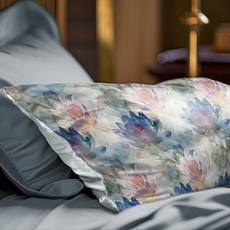 Elegant Waterlilies Oblong Luxury Scatter