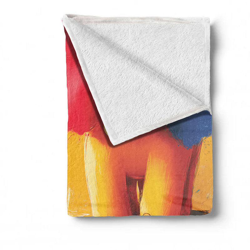 Elephant Minky Blanket by Wikus Schalkwyk