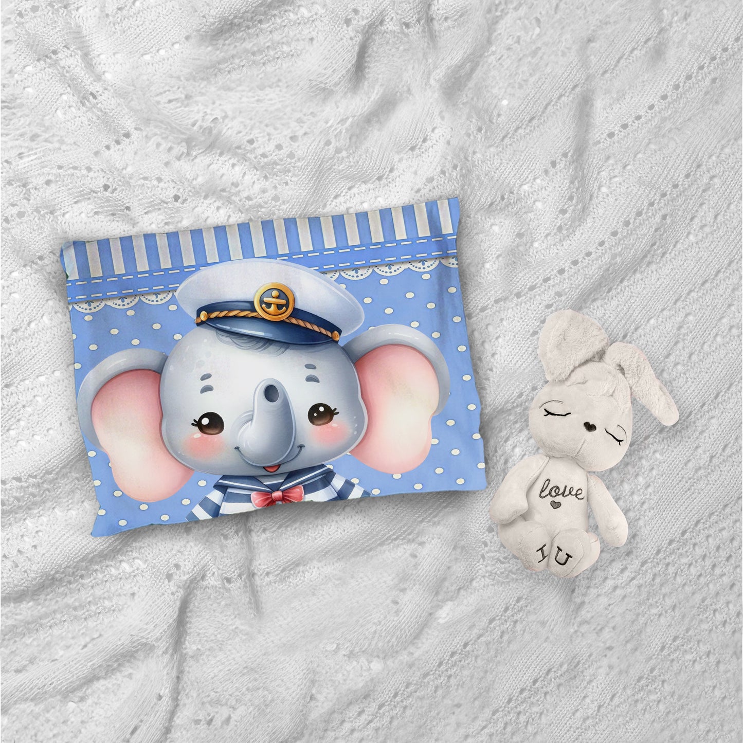 Elephant Sailor Cot Set
