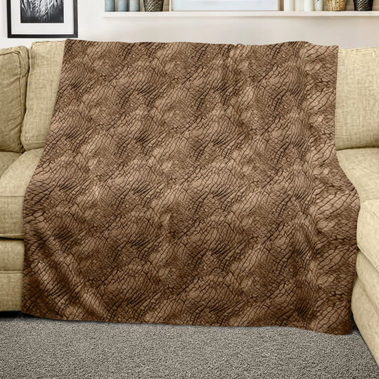 Elephant Skin Light Weight Fleece Blanket