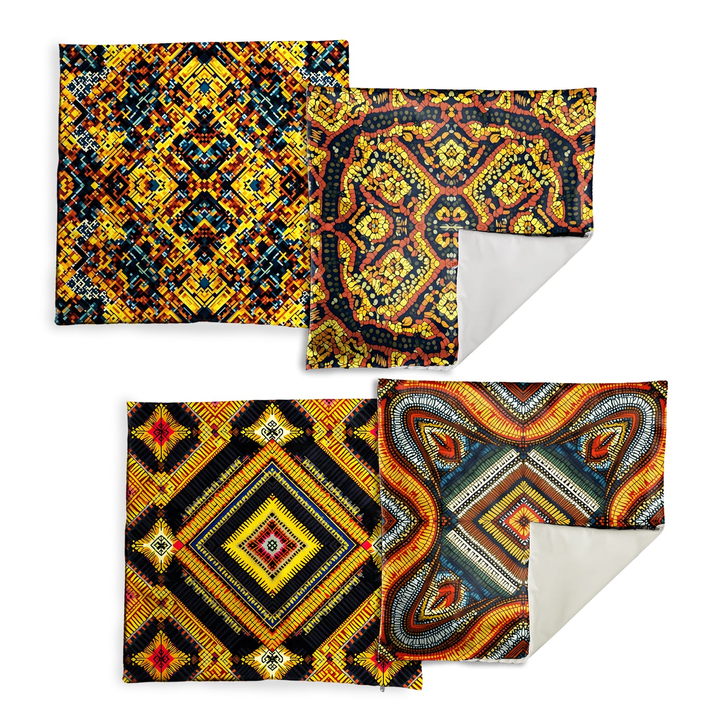 Ember Mosaic Luxury Scatter Covers (Set of 4)