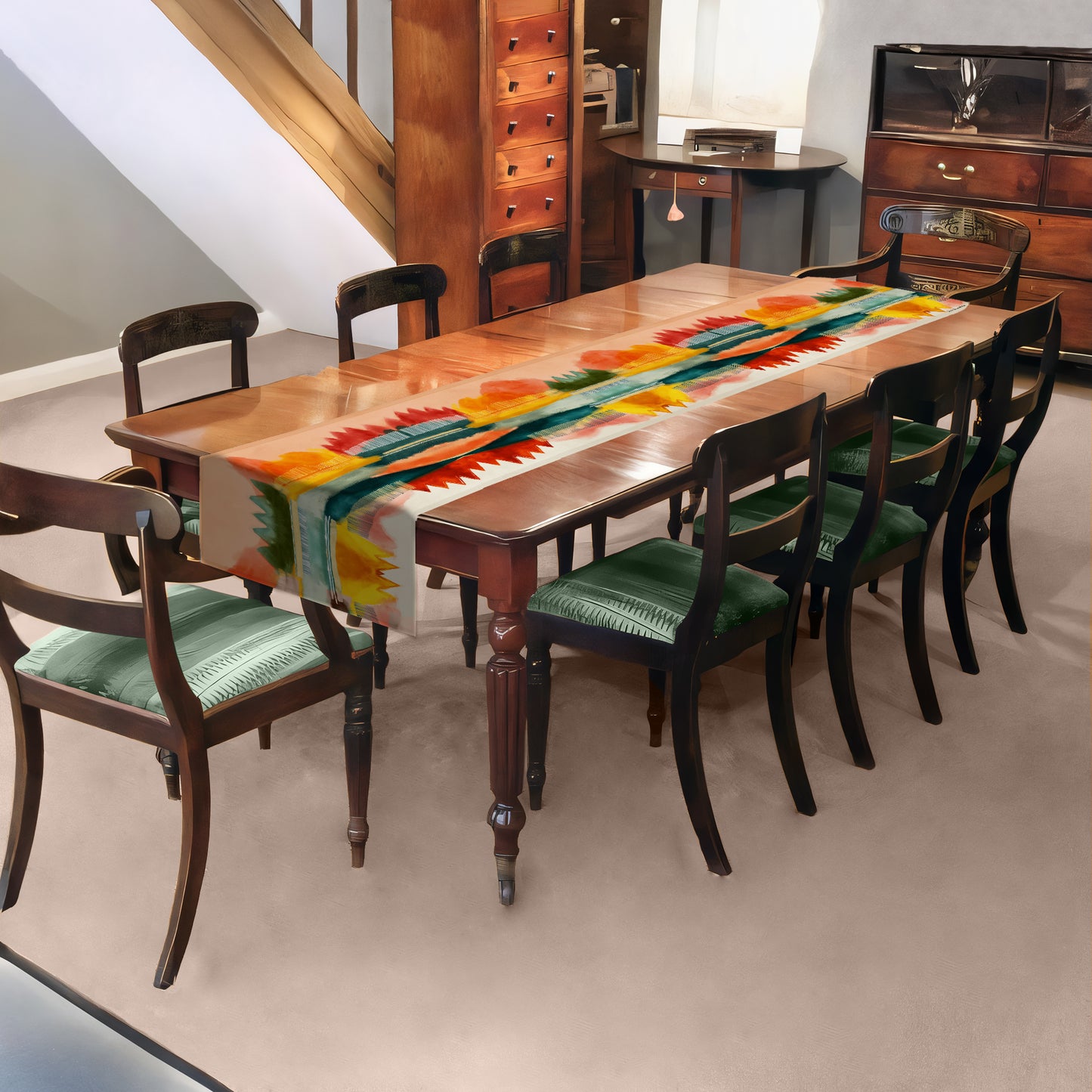 Ember Peaks Horizon Table Runner by Wikus Schalkwyk