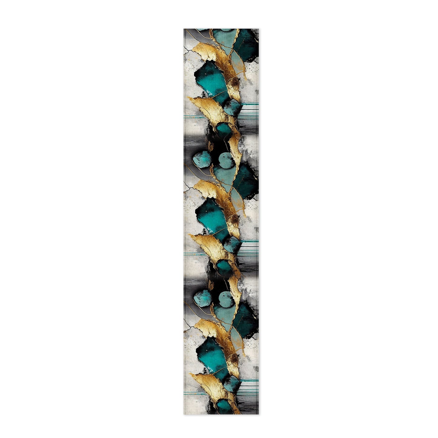 Emerald and Gold Table Runner