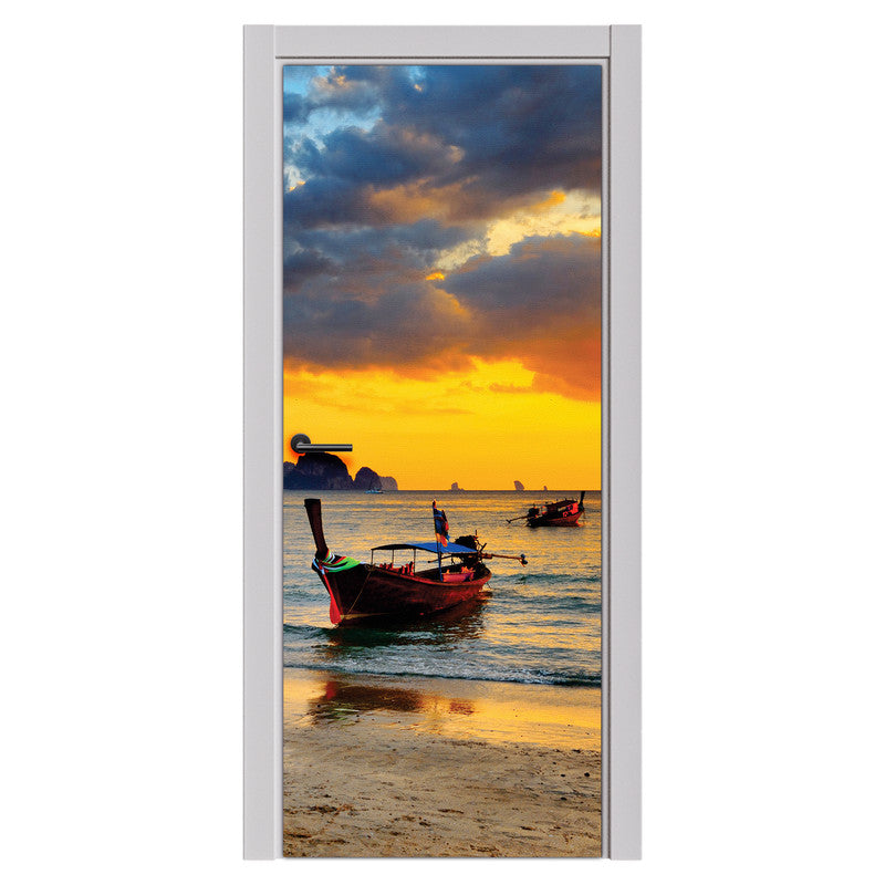 End of Day Door Decoupage