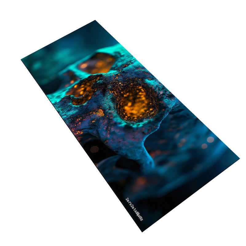 Ethereal Blue Skull Large Desk Pad by Wikus Schalkwyk