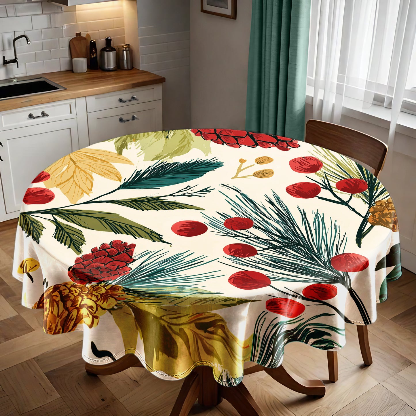 Evergreen Awakening Round Tablecloth by Wikus Schalkwyk