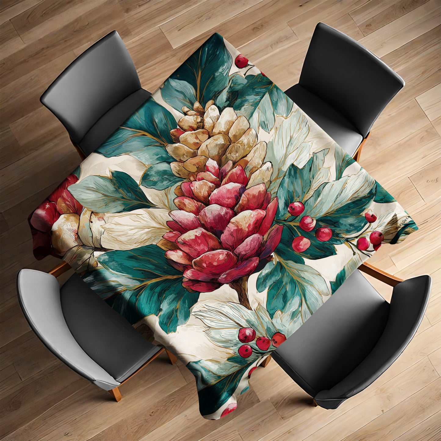 Evergreen Enchantment Square Tablecloth by Wikus Schalkwyk