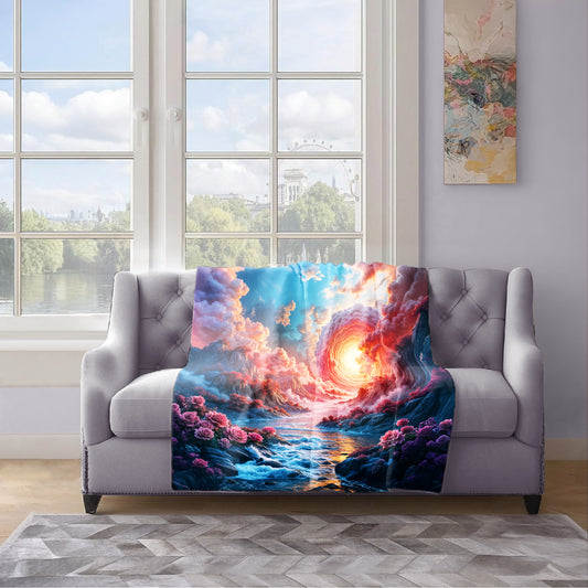Eye Of The Storm Light Weight Fleece Blanket