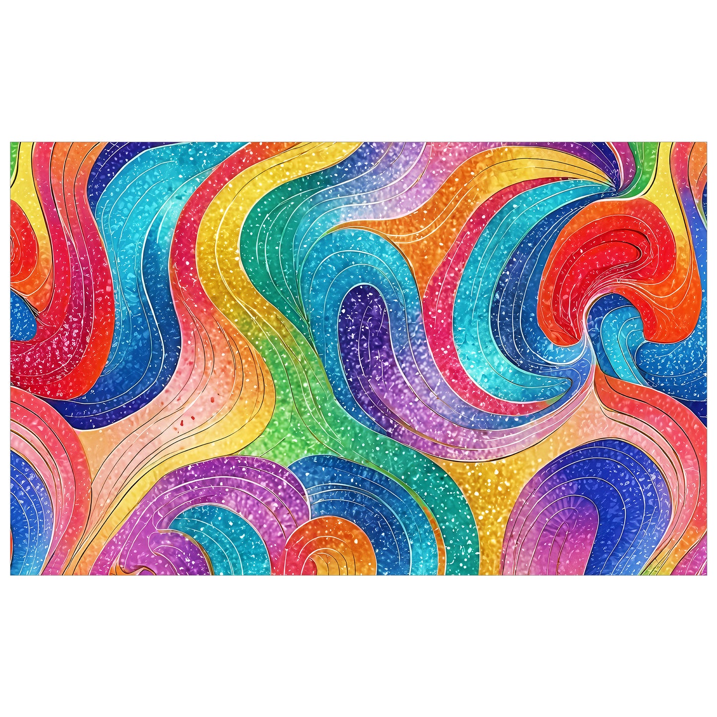 Fable Colours in Fluid Rectangle Tablecloth