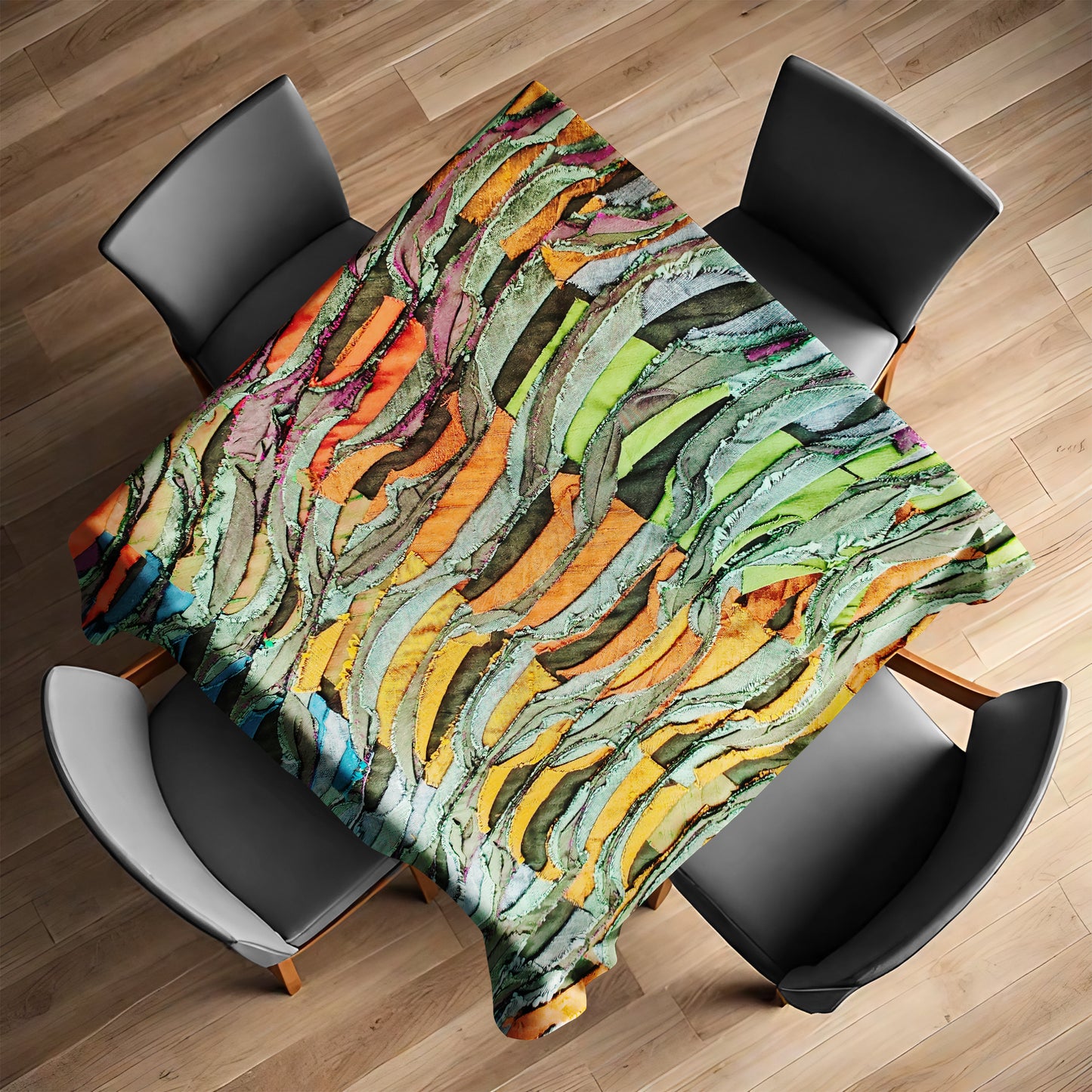 Fabrick Stained by Time Square Tablecloth