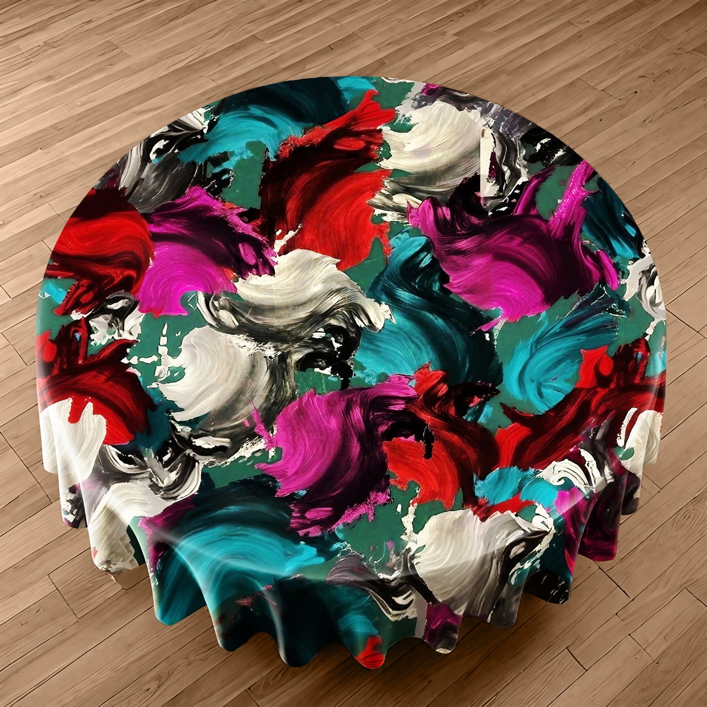 Fading Brush Round Tablecloth