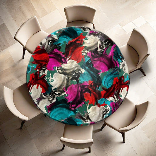 Fading Brush Round Tablecloth