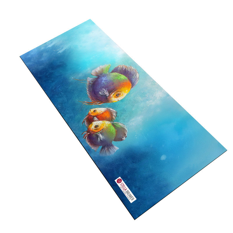 Family Of Fish Desk Pad by Stella Bruwer