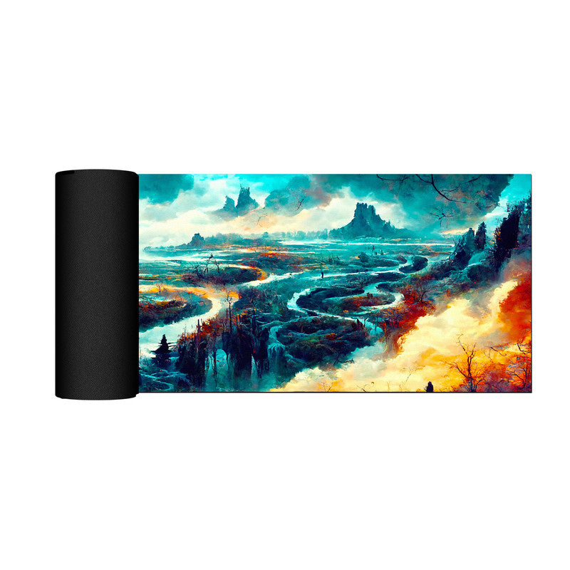 Fantasy Floating Landscape Large Desk Pad