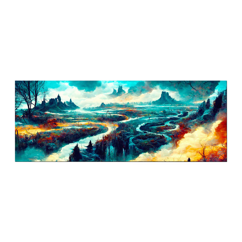 Fantasy Floating Landscape Large Desk Pad