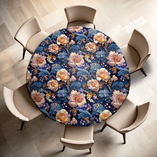 Fantasy Flowers Round Tablecloth