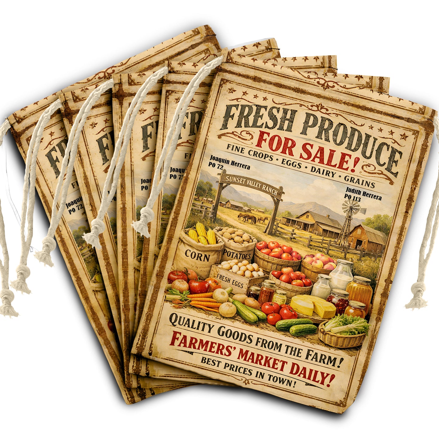 Farmers Market Gift Sack