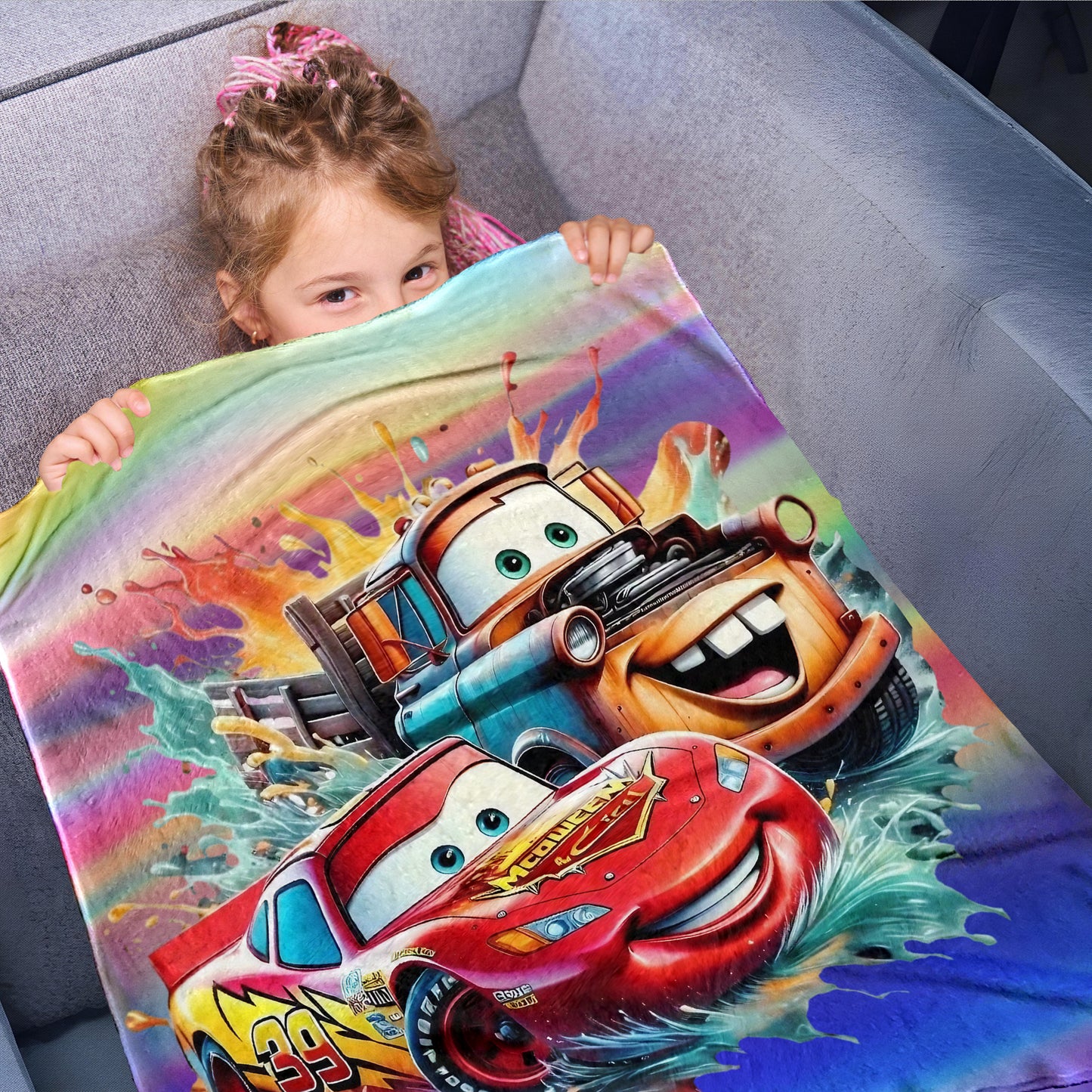 Fast Cars Toddler Fleece Blanket