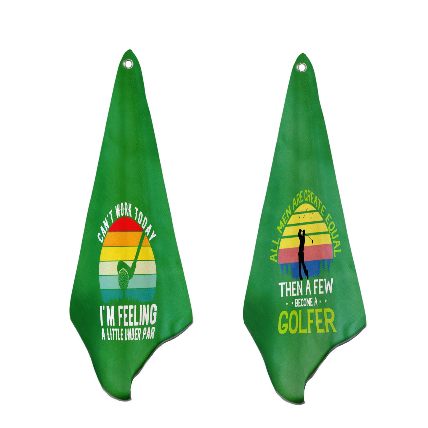 Feeling under Par Golf Towel Set of 2