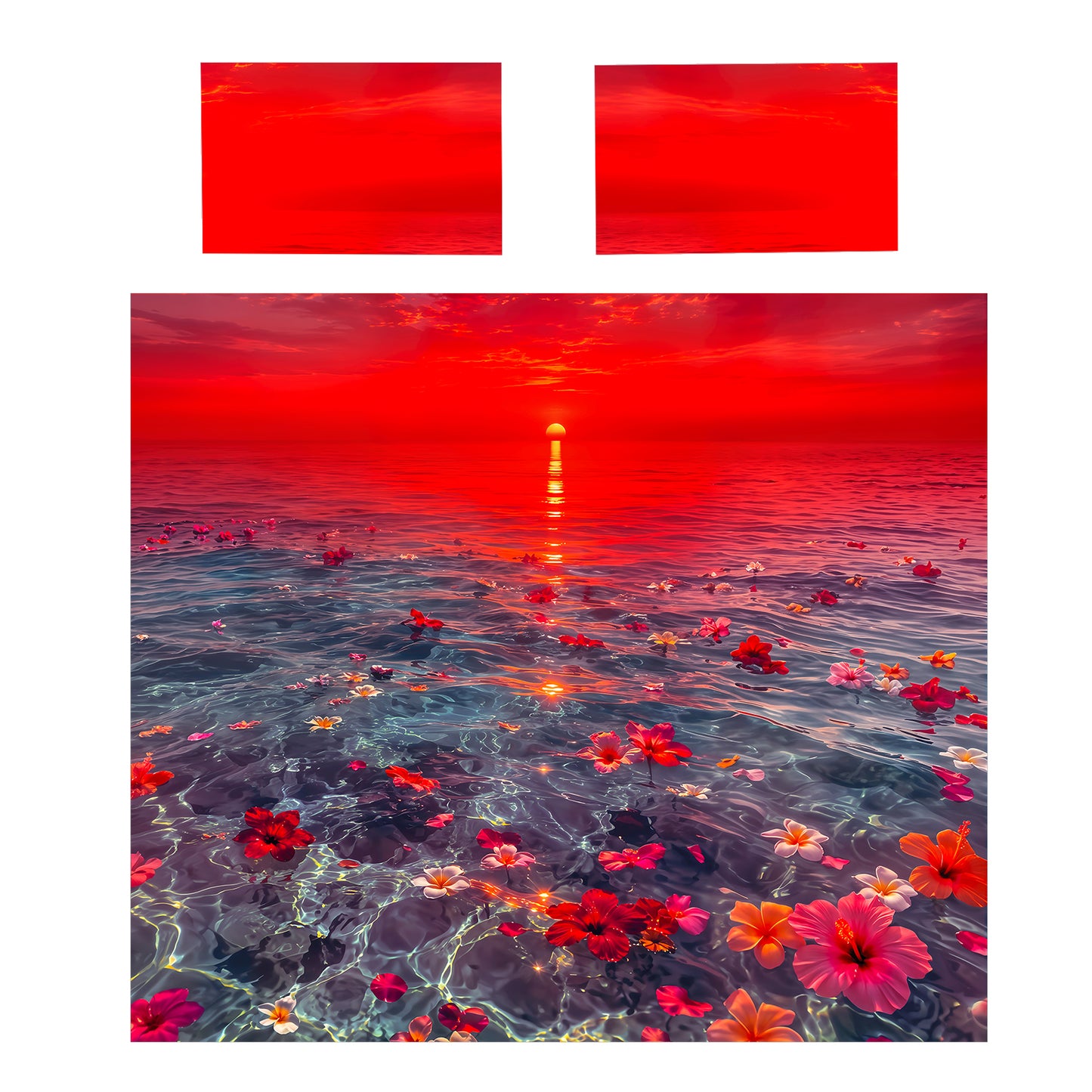 Fiery Paradise Duvet Cover Set