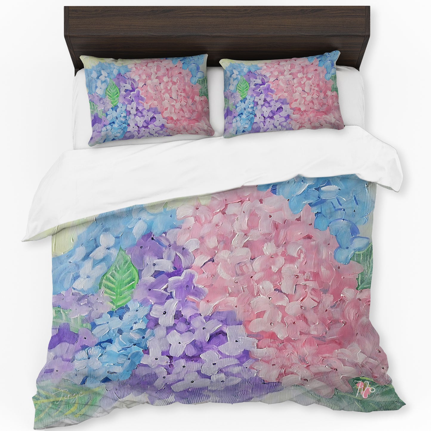 Hydrangeas By Jinge for Fifo Duvet Cover Set
