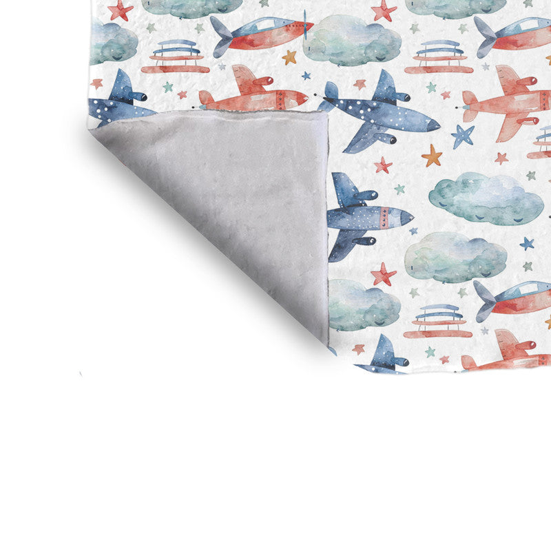 Fighter Plains Minky Blanket