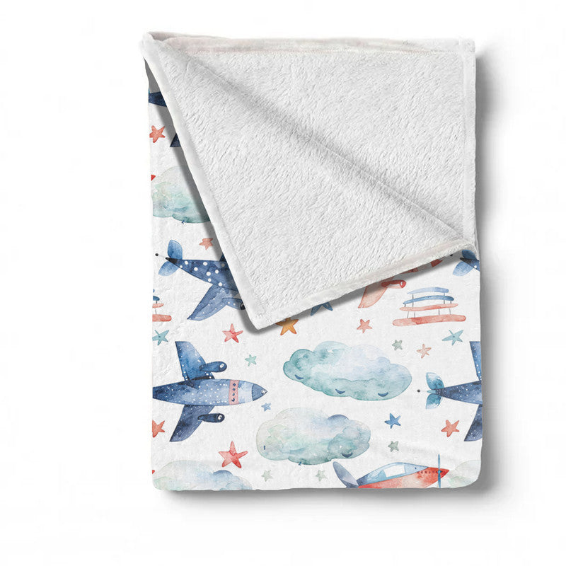 Fighter Plains Minky Blanket