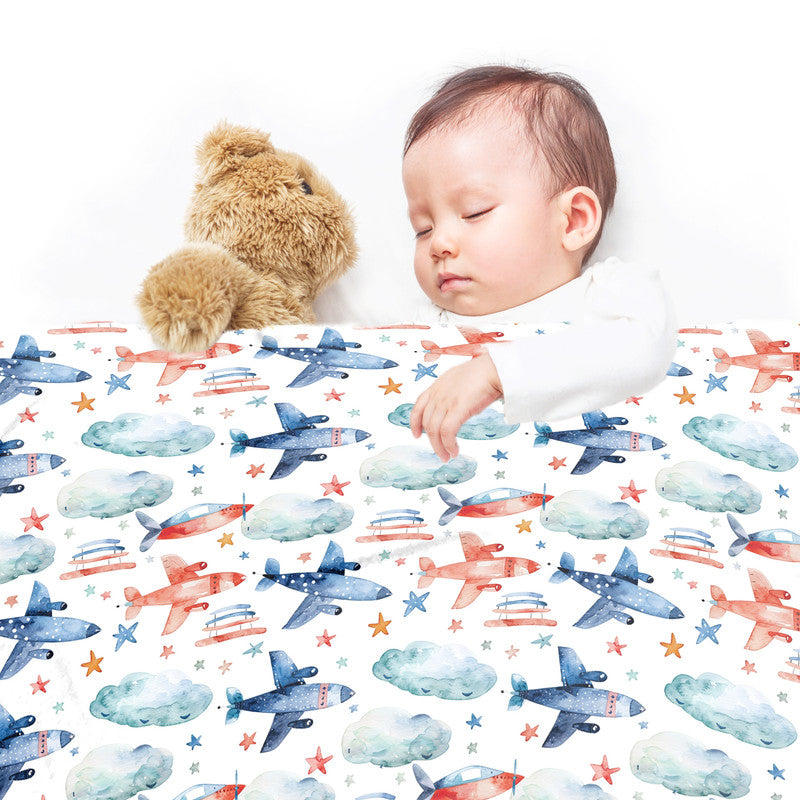 Fighter Plains Minky Blanket