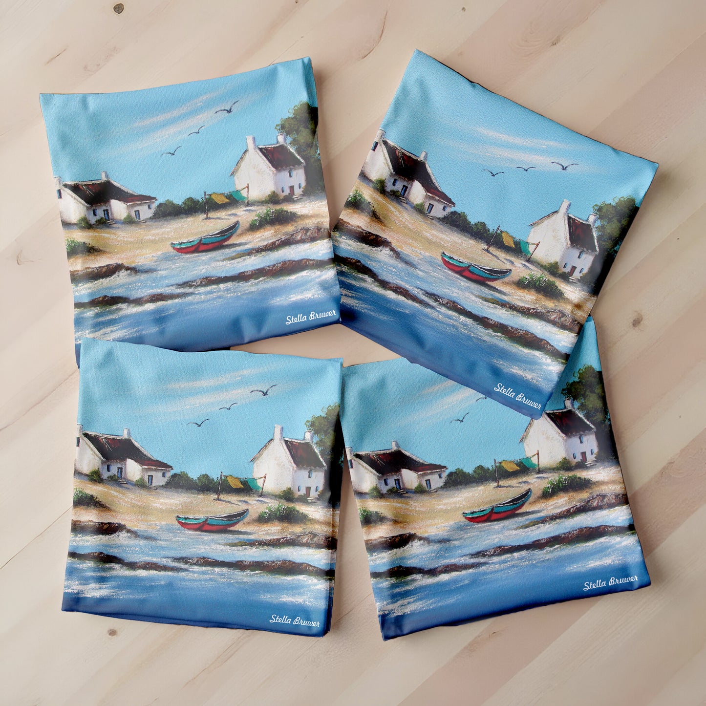 Fishers' Houses Luxury Scatter Covers By Stella Bruwer (Set of 4)
