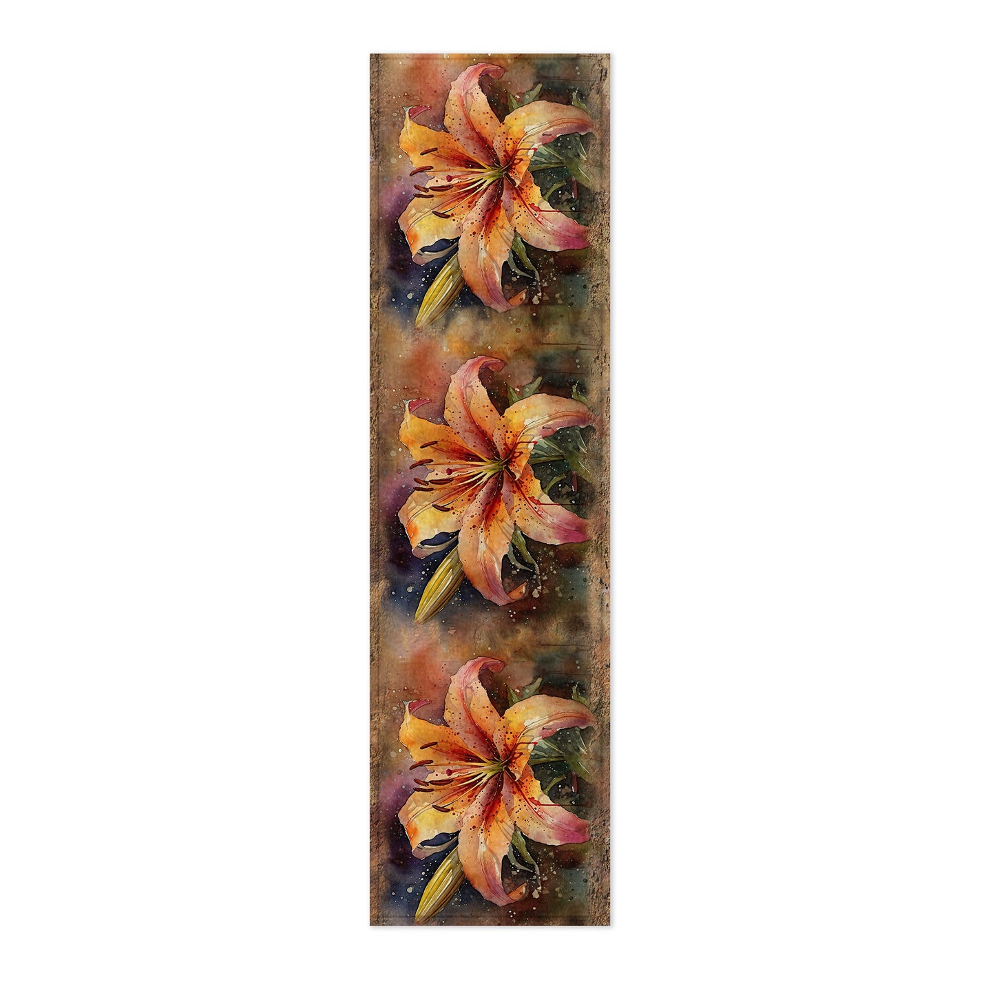 Flame Lilies 160cm Table Runner