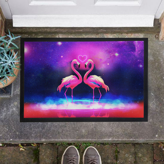 Flamingo Love Door Mat