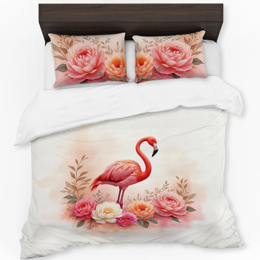 Flamingo Blush Duvet Cover Set