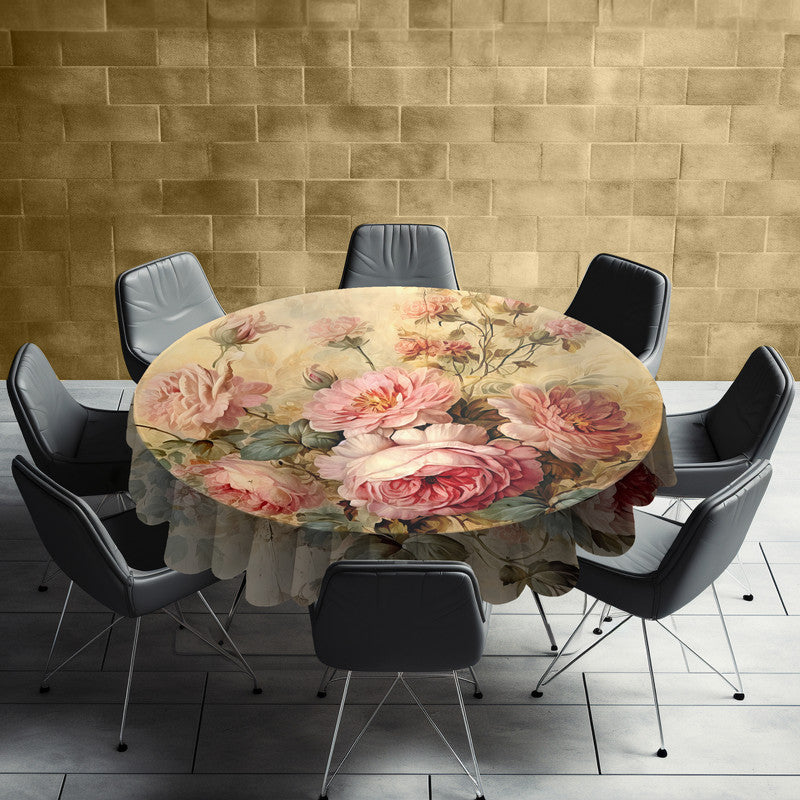 Fleeting Fragrance Round Tablecloth