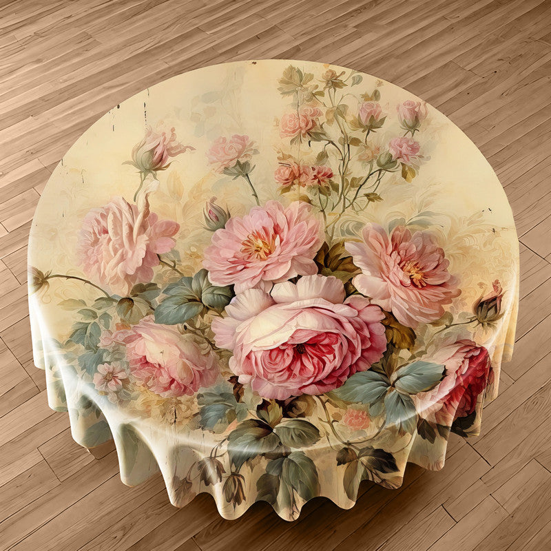 Fleeting Fragrance Round Tablecloth