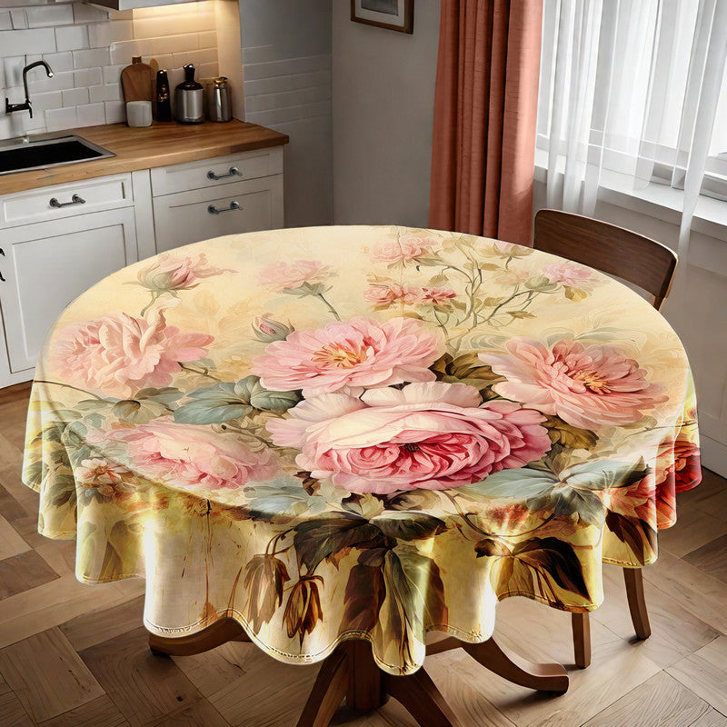Fleeting Fragrance Round Tablecloth