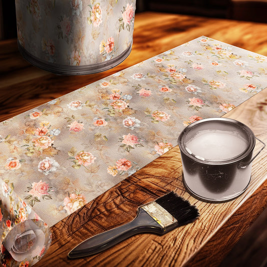 Floating Roses Drum Decoupage