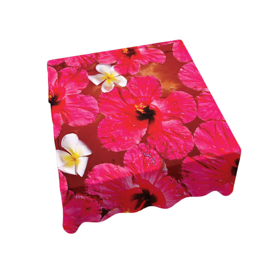 Floating Hibiscus Square Tablecloth