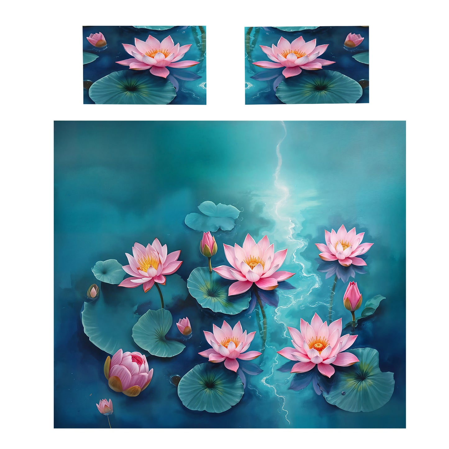 Floating Lotus Duvet Cover Set