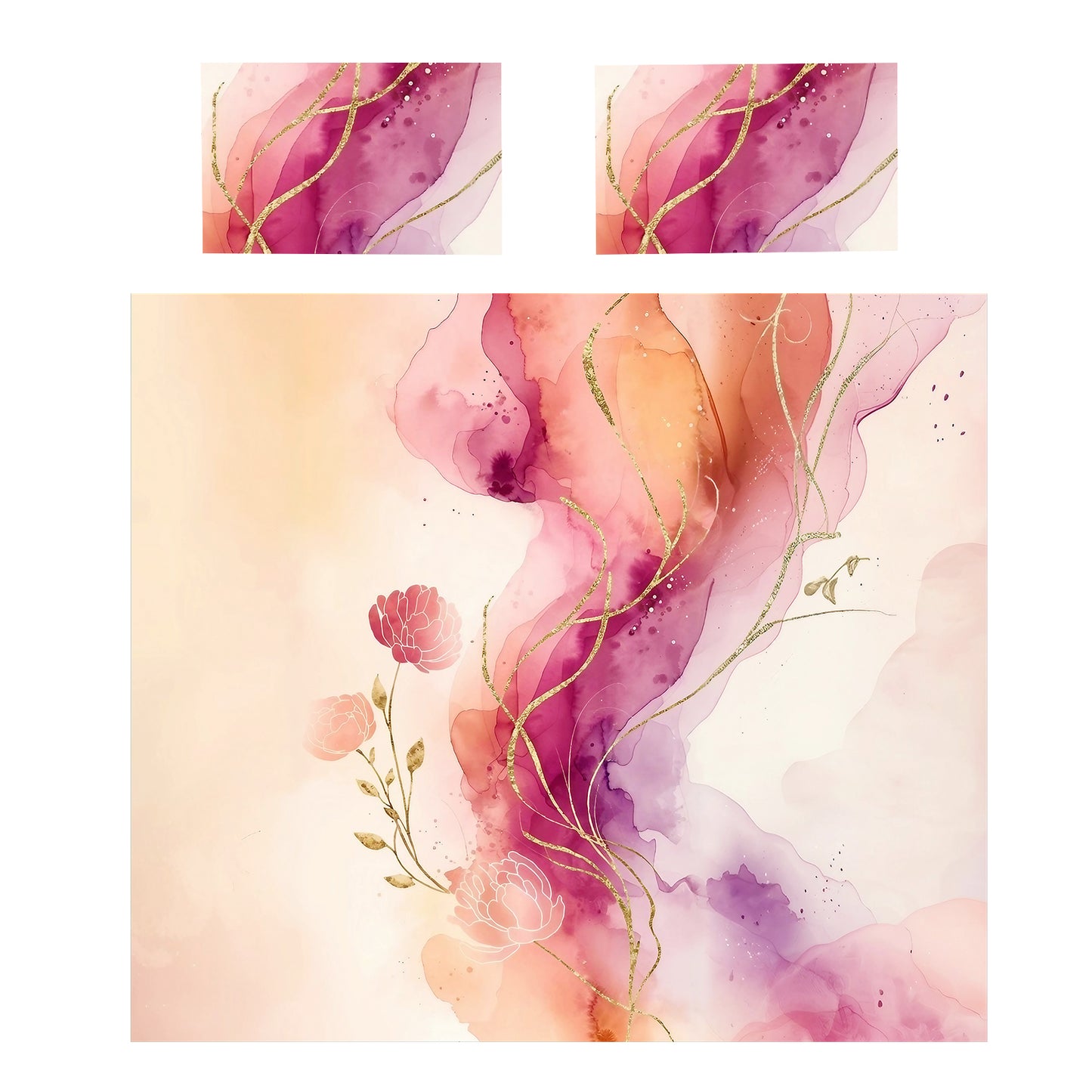 Flora Waves Duvet Cover Set