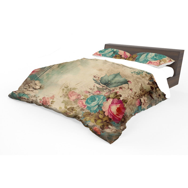 Floral Pastel Memoirs Duvet Cover Set
