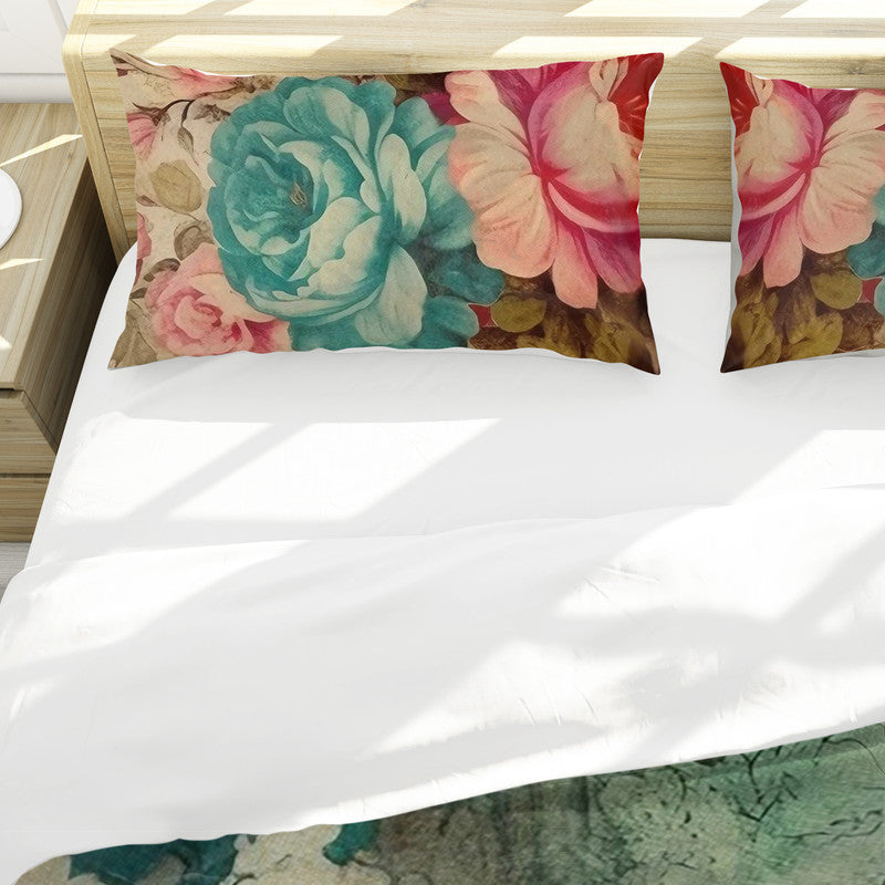 Floral Pastel Memoirs Duvet Cover Set