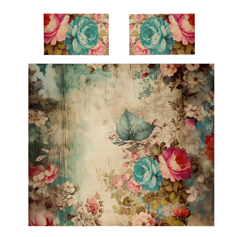 Floral Pastel Memoirs Duvet Cover Set