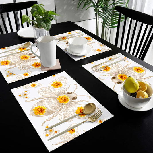 Floral Bee Placemats by Mark van Vuuren