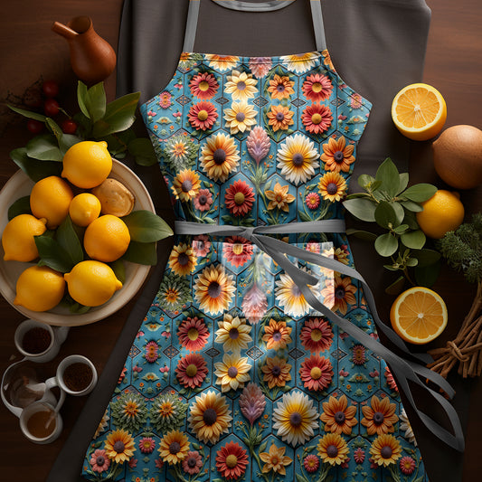 Floral Clay Art Apron